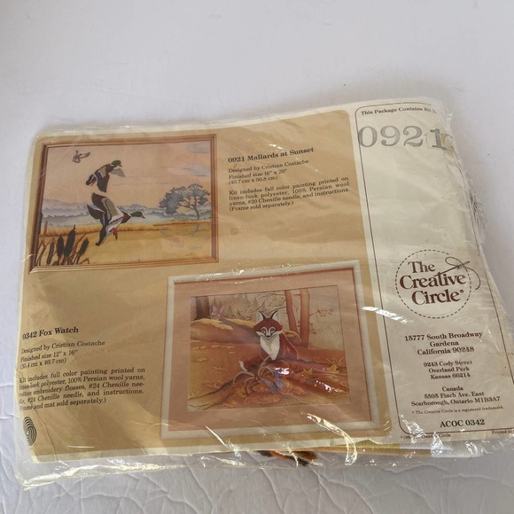 The Creative Circle Counted Cross Stitch Mallards At Sunset Complete New Unopen - Picture 1 of 2